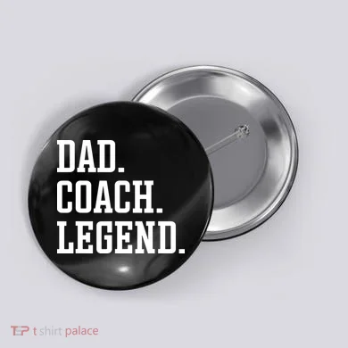 Dad Coach Legend Coach Dad Button