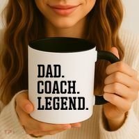 Dad Coach Legend Coach Dad Coffee Mug thumb 3