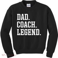 Dad Coach Legend Coach Dad Kids Sweatshirt thumb 0