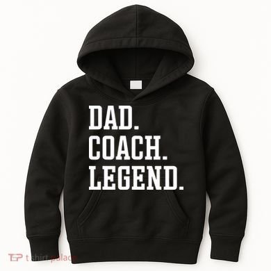 Dad Coach Legend Coach Dad Kids Hoodie