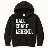 Dad Coach Legend Coach Dad Kids Hoodie thumb 0