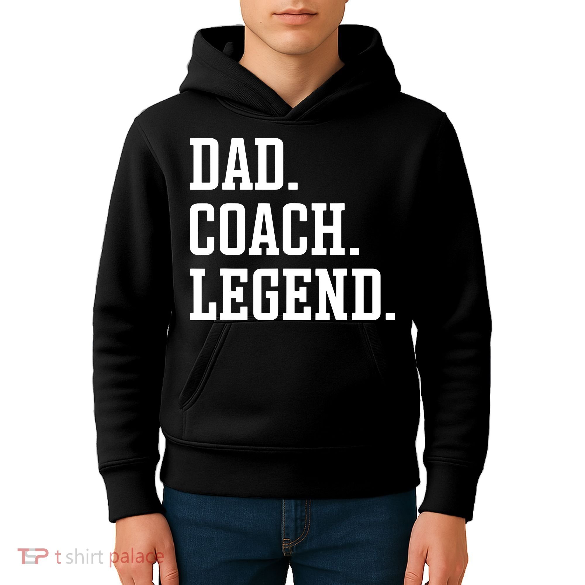 Dad Coach Legend Coach Dad Kids Hoodie
