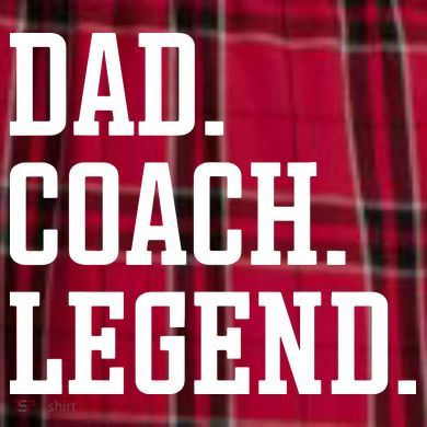 Dad Coach Legend Coach Dad Men's Flannel Plaid Pajama Pants