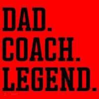 Dad Coach Legend Coach Dad Santa Hat thumb 1