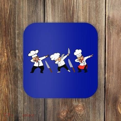 Dabbing Chef Lover Chief Cook Culinary Cool Gift Coaster
