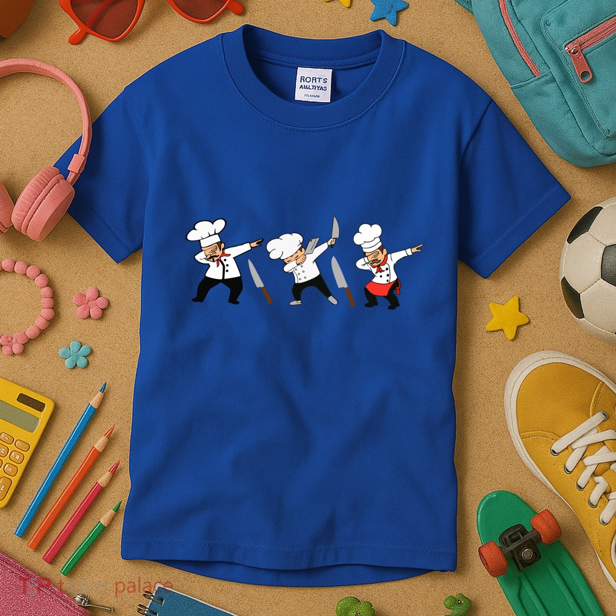 Dabbing Chef Lover Chief Cook Culinary Cool Gift Kids T-Shirt