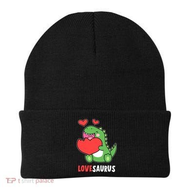 Dinosaur Cute LoveSaurus Valentines Day Heart Beanie
