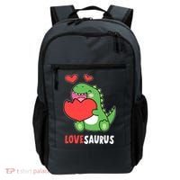 Dinosaur Cute LoveSaurus Valentines Day Heart Backpack thumb 0