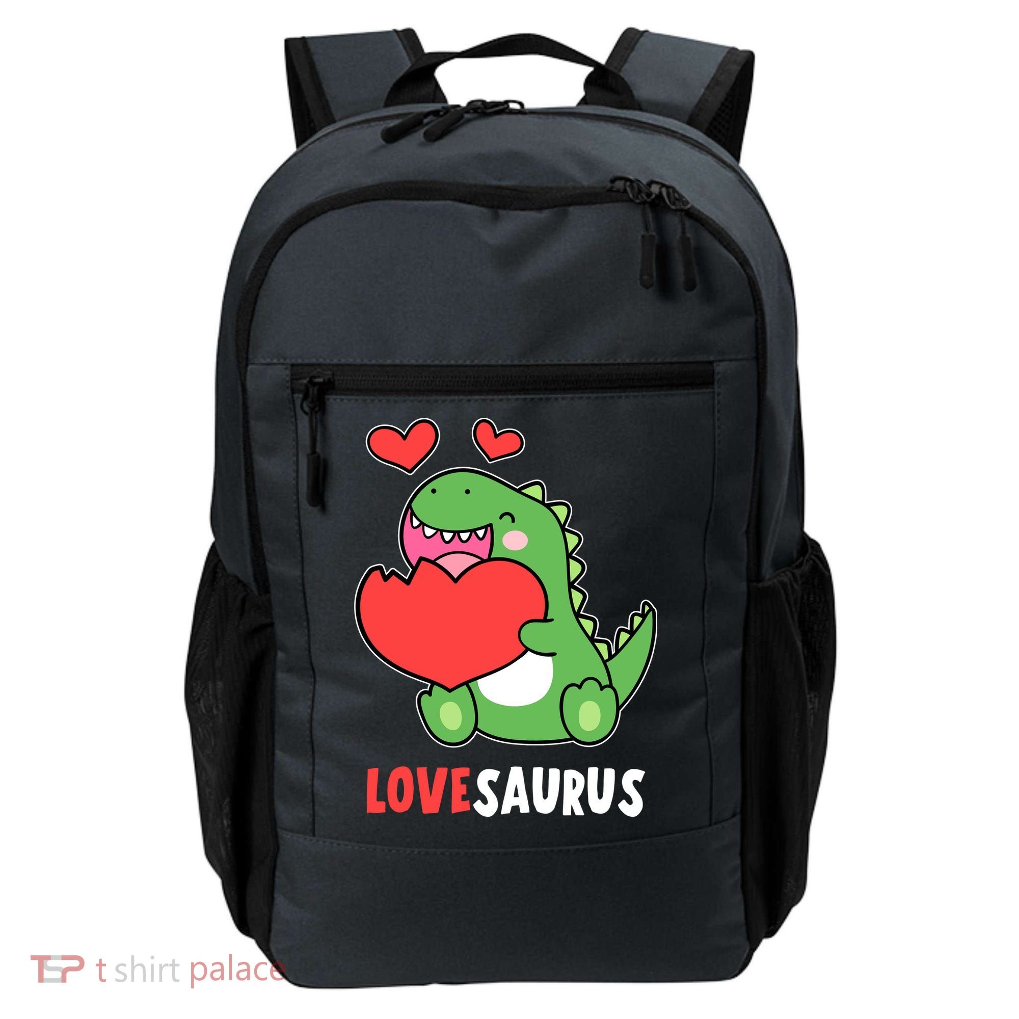 Dinosaur Cute LoveSaurus Valentines Day Heart Backpack