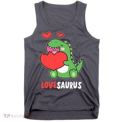 Dinosaur Cute LoveSaurus Valentines Day Heart Tank Top