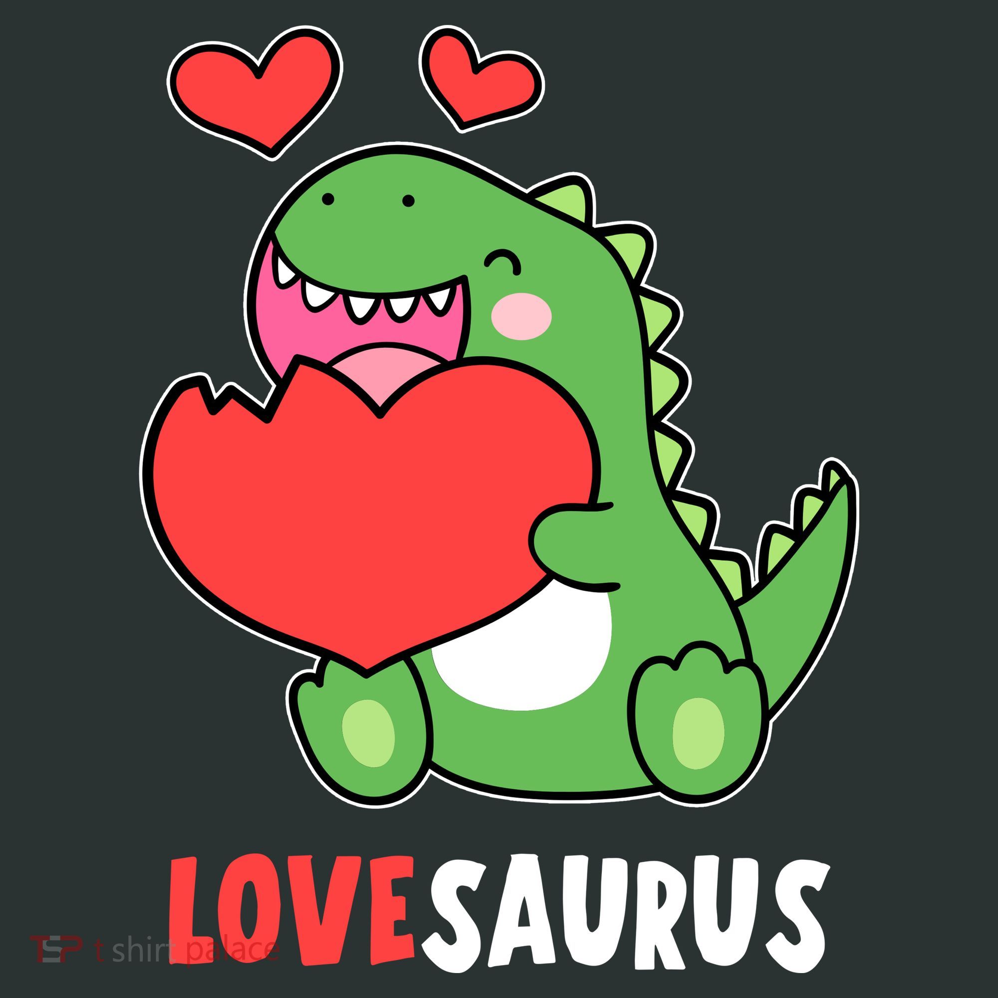 Dinosaur Cute LoveSaurus Valentines Day Heart Tote Bag