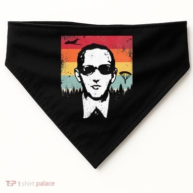 Db Cooper Lives Sketch Unsolved Mystery Urban Legend Rainbow USA-Made Doggie Bandana