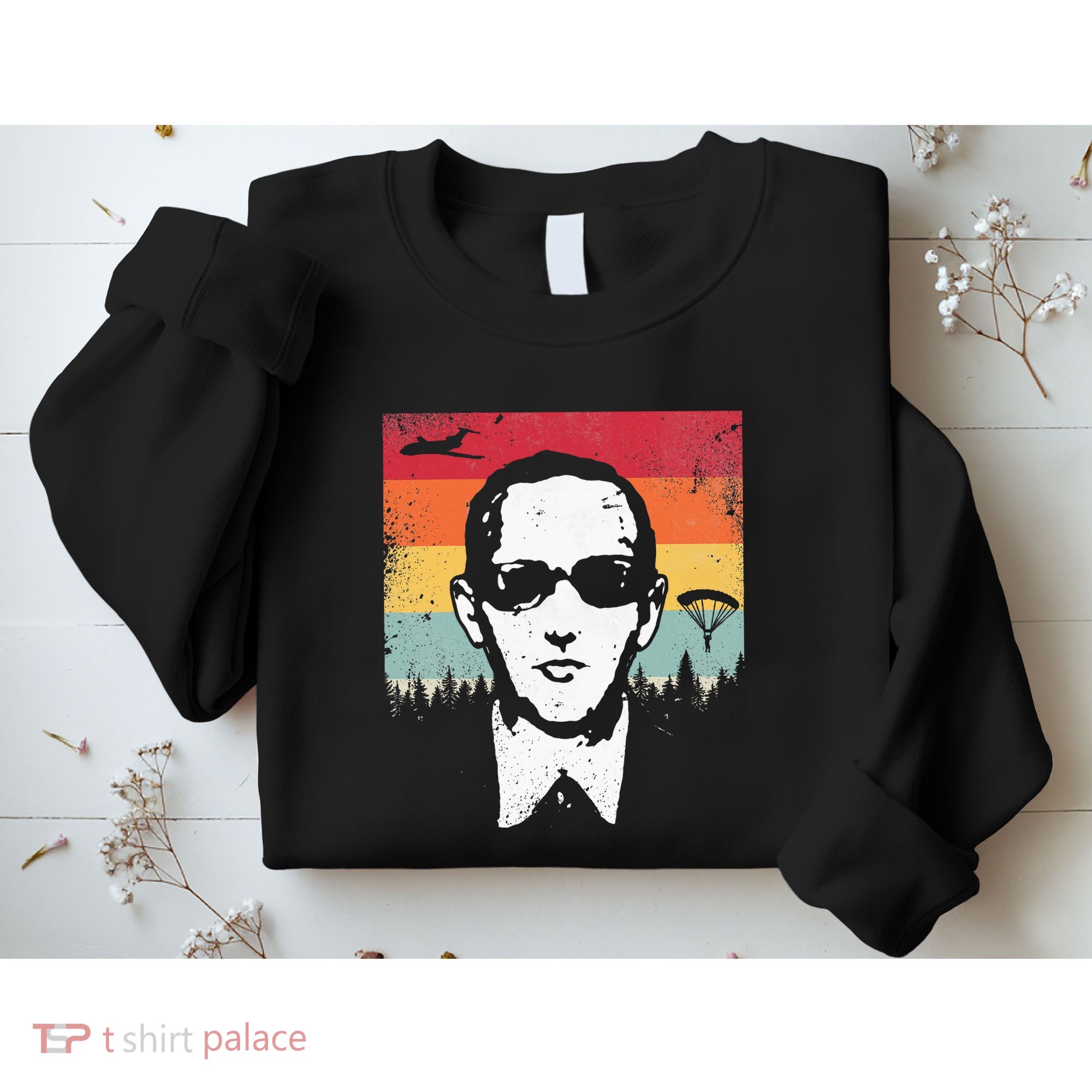 Db Cooper Lives Sketch Unsolved Mystery Urban Legend Rainbow Sweatshirt