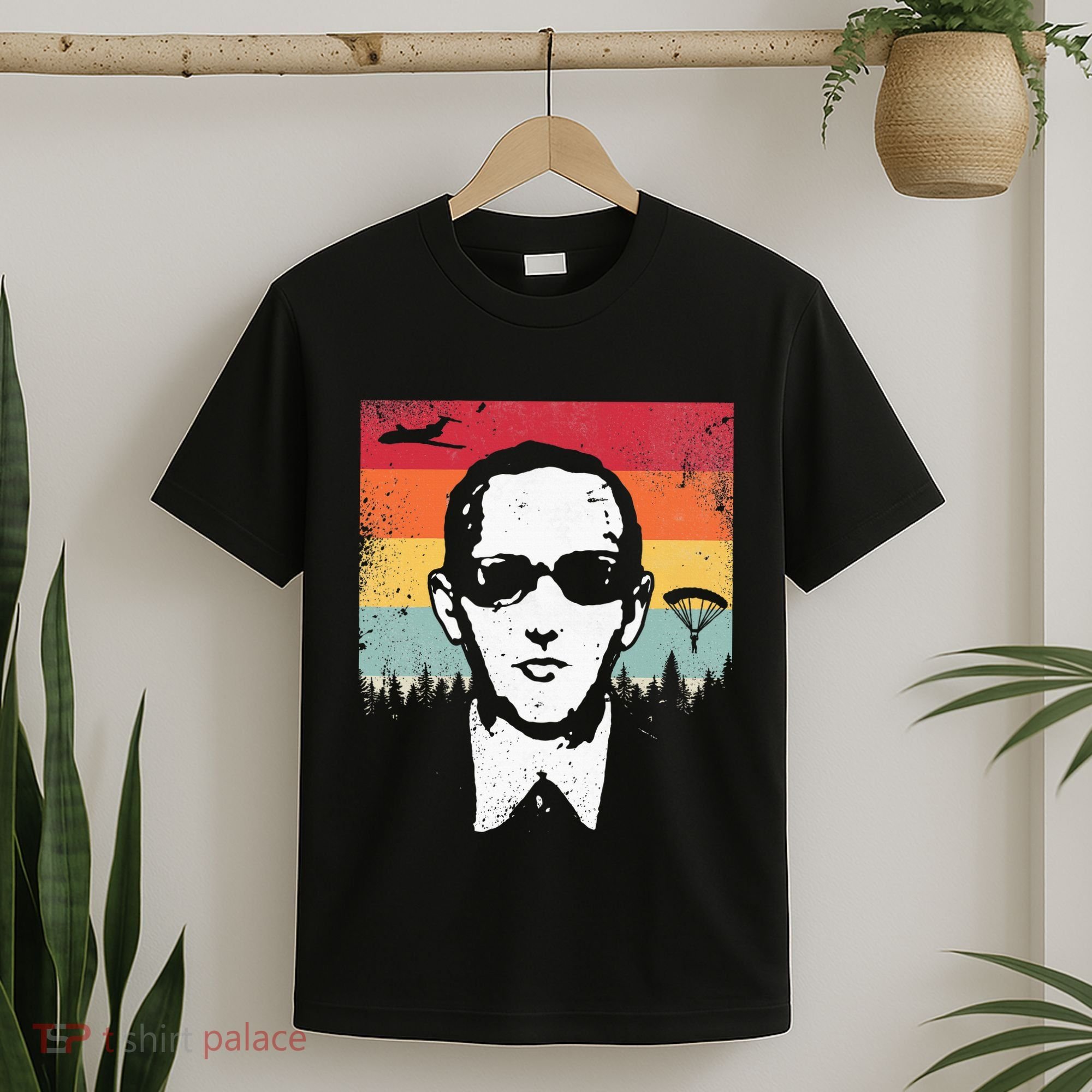 Db Cooper Lives Sketch Unsolved Mystery Urban Legend Rainbow T-Shirt