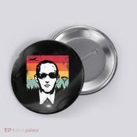 Db Cooper Lives Sketch Unsolved Mystery Urban Legend Rainbow Button thumb 0