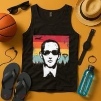 Db Cooper Lives Sketch Unsolved Mystery Urban Legend Rainbow Tank Top thumb 4