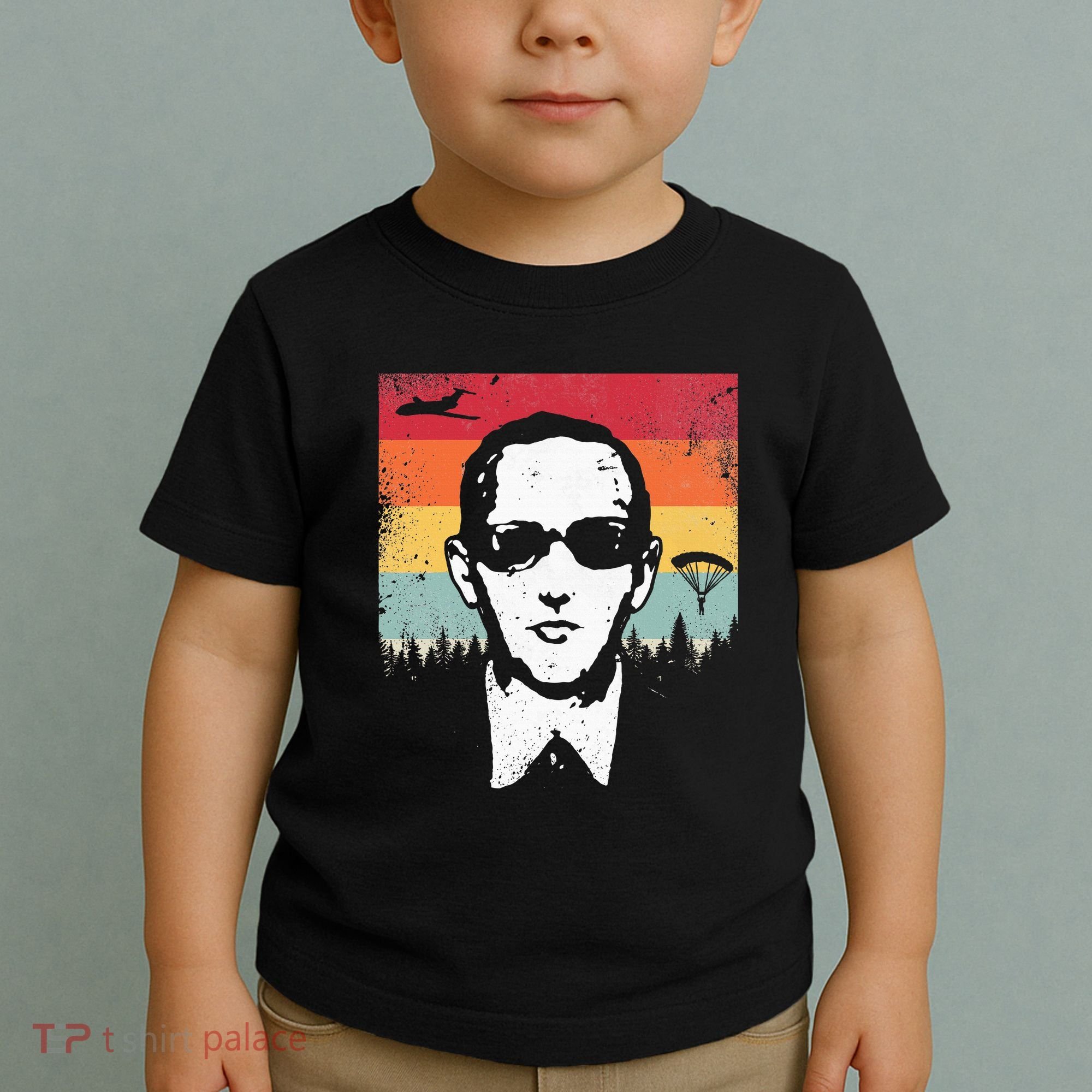 Db Cooper Lives Sketch Unsolved Mystery Urban Legend Rainbow Toddler T-Shirt