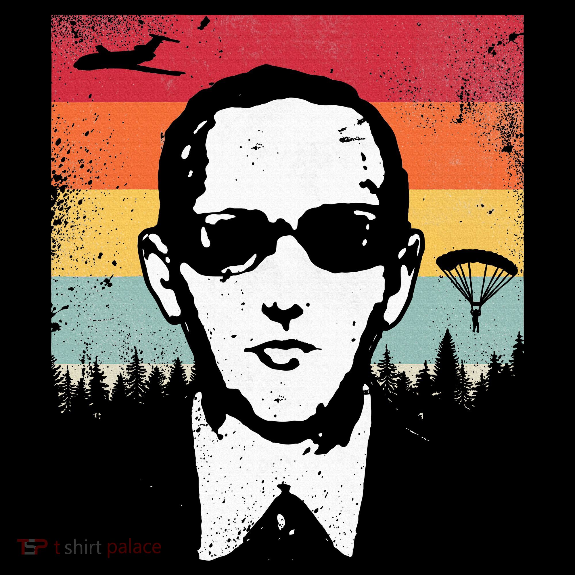 Db Cooper Lives Sketch Unsolved Mystery Urban Legend Rainbow Women's Long Sleeve Shirt