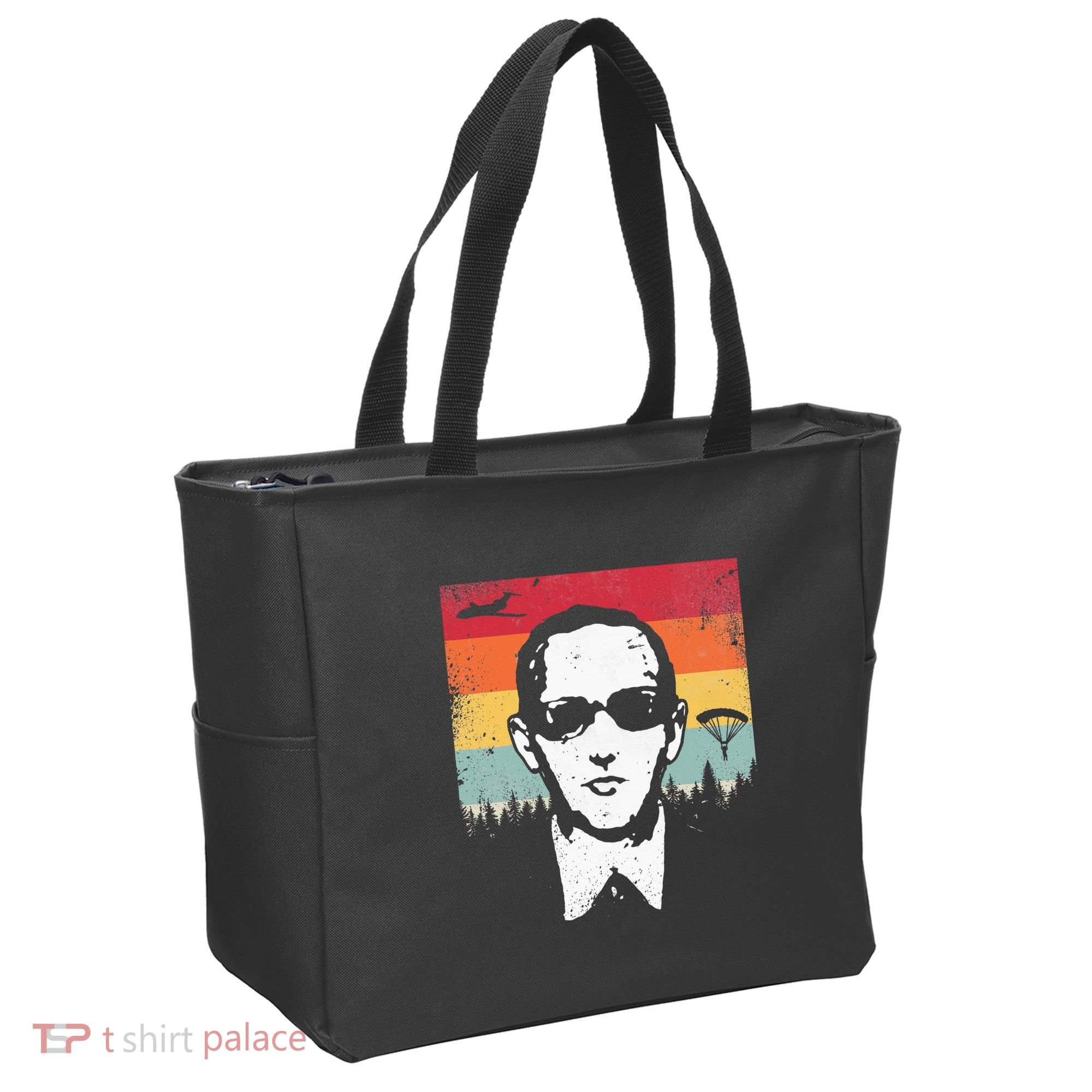 Db Cooper Lives Sketch Unsolved Mystery Urban Legend Rainbow Tote Bag