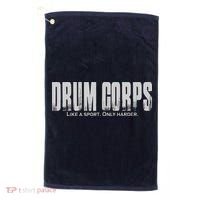 Drum Corps Like A Sport Only Harder Funny Drumline Golf Towel thumb 0
