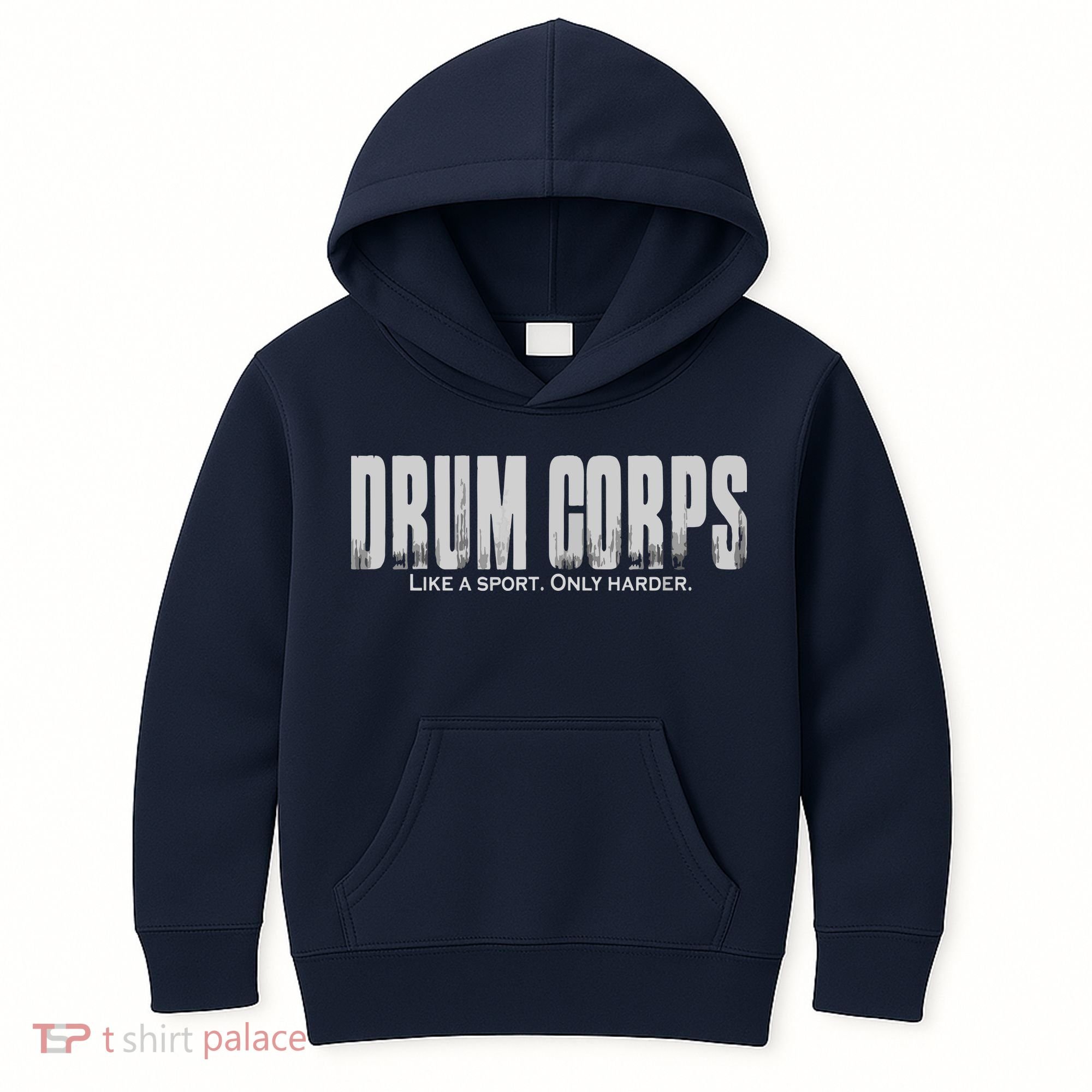 Drum Corps Like A Sport Only Harder Funny Drumline Kids Hoodie