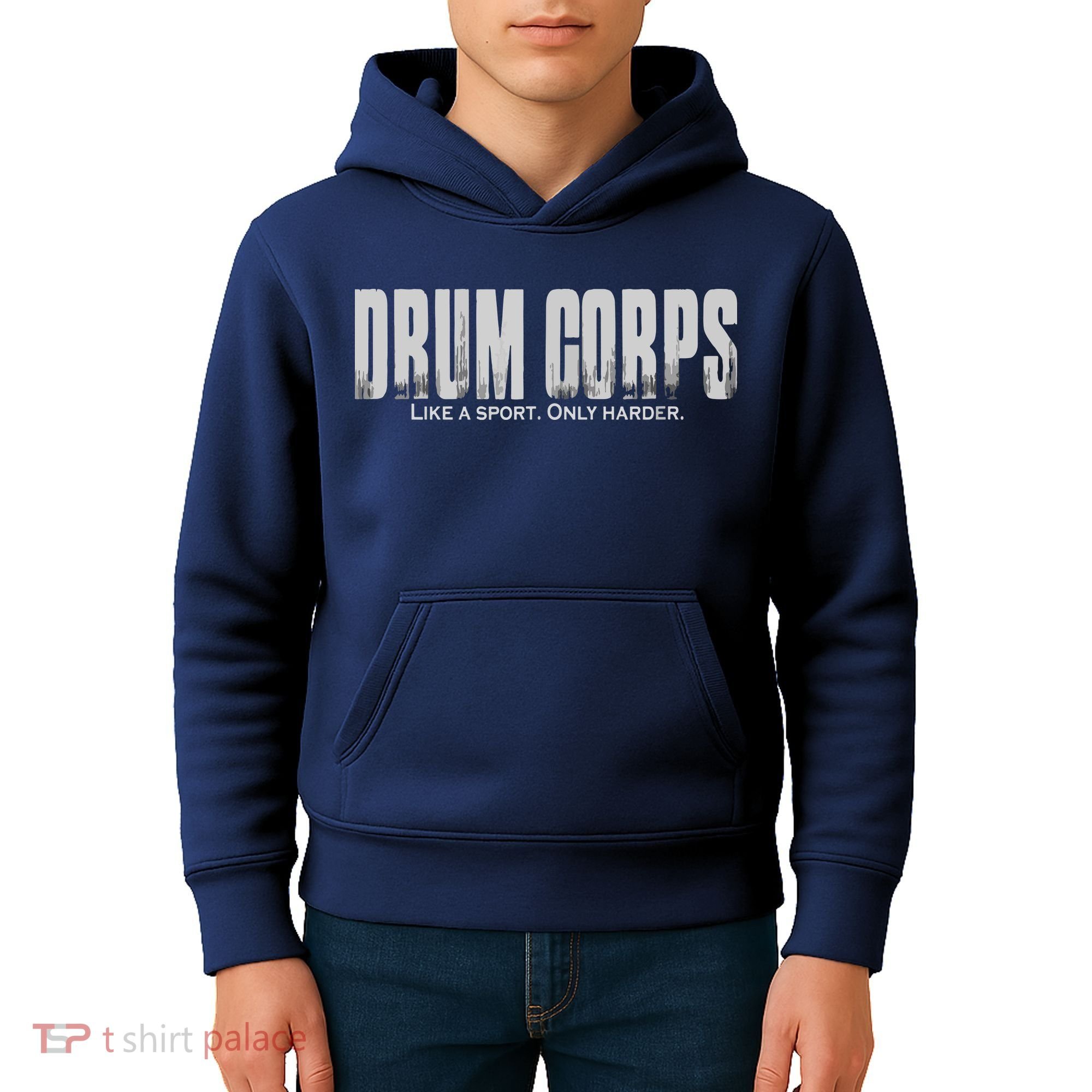 Drum Corps Like A Sport Only Harder Funny Drumline Kids Hoodie