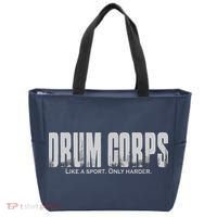 Drum Corps Like A Sport Only Harder Funny Drumline Tote Bag thumb 0