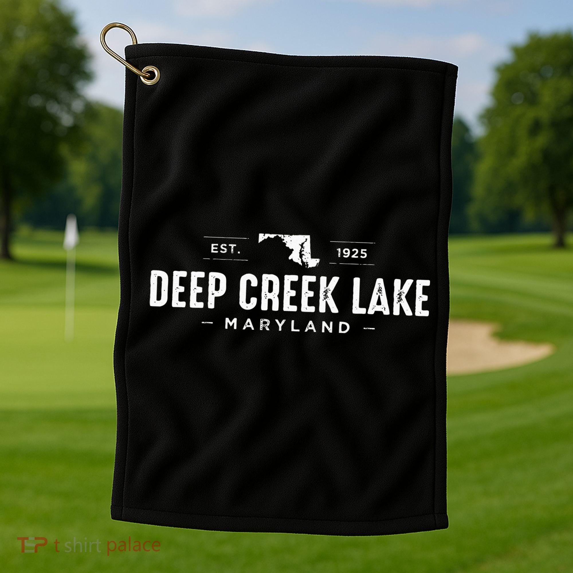 Deep Creek Lake Maryland Golf Towel