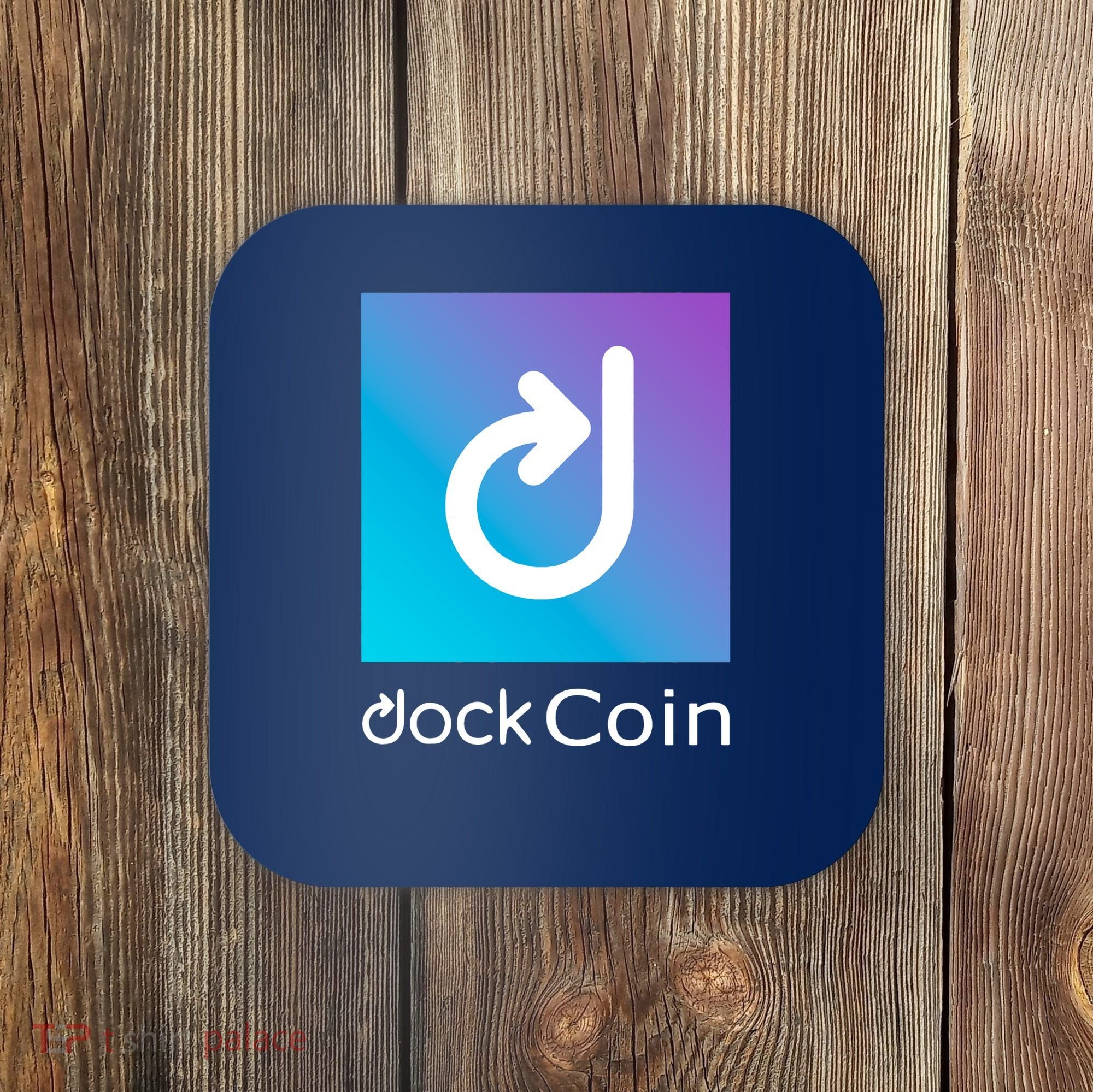 Dock Coin Logo Coaster