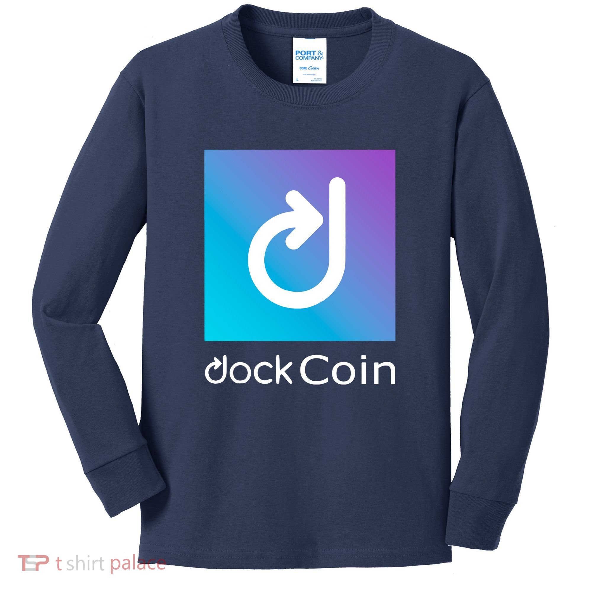 Dock Coin Logo Kids Long Sleeve Shirt
