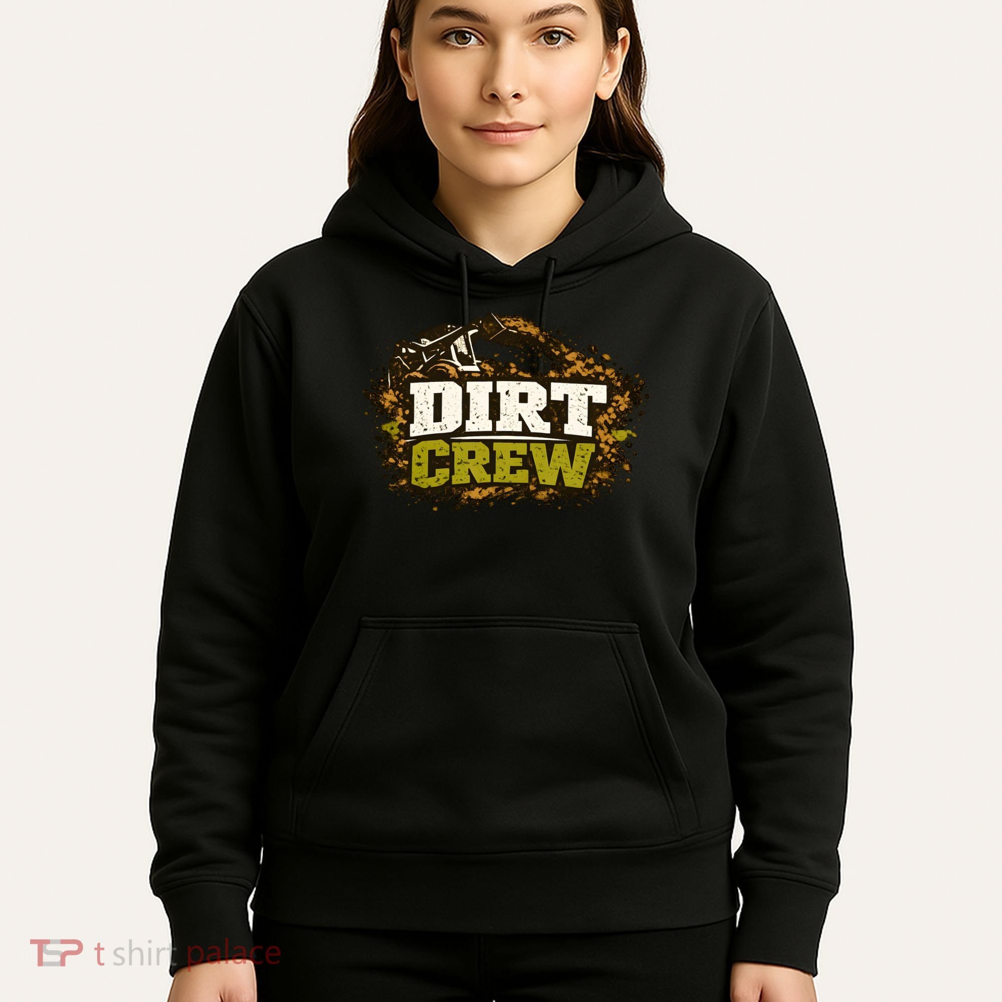 Dirt Crew Lawncare Landscape Business Logo Hoodie