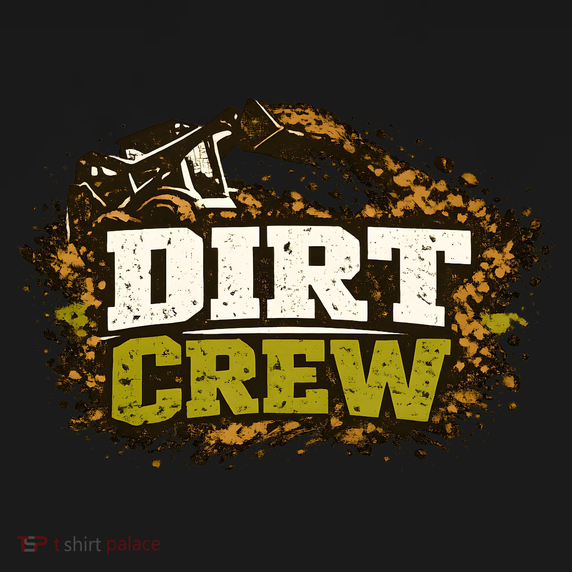 Dirt Crew Lawncare Landscape Business Logo Long Sleeve Shirt