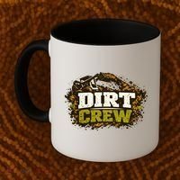 Dirt Crew Lawncare Landscape Business Logo Coffee Mug thumb 2