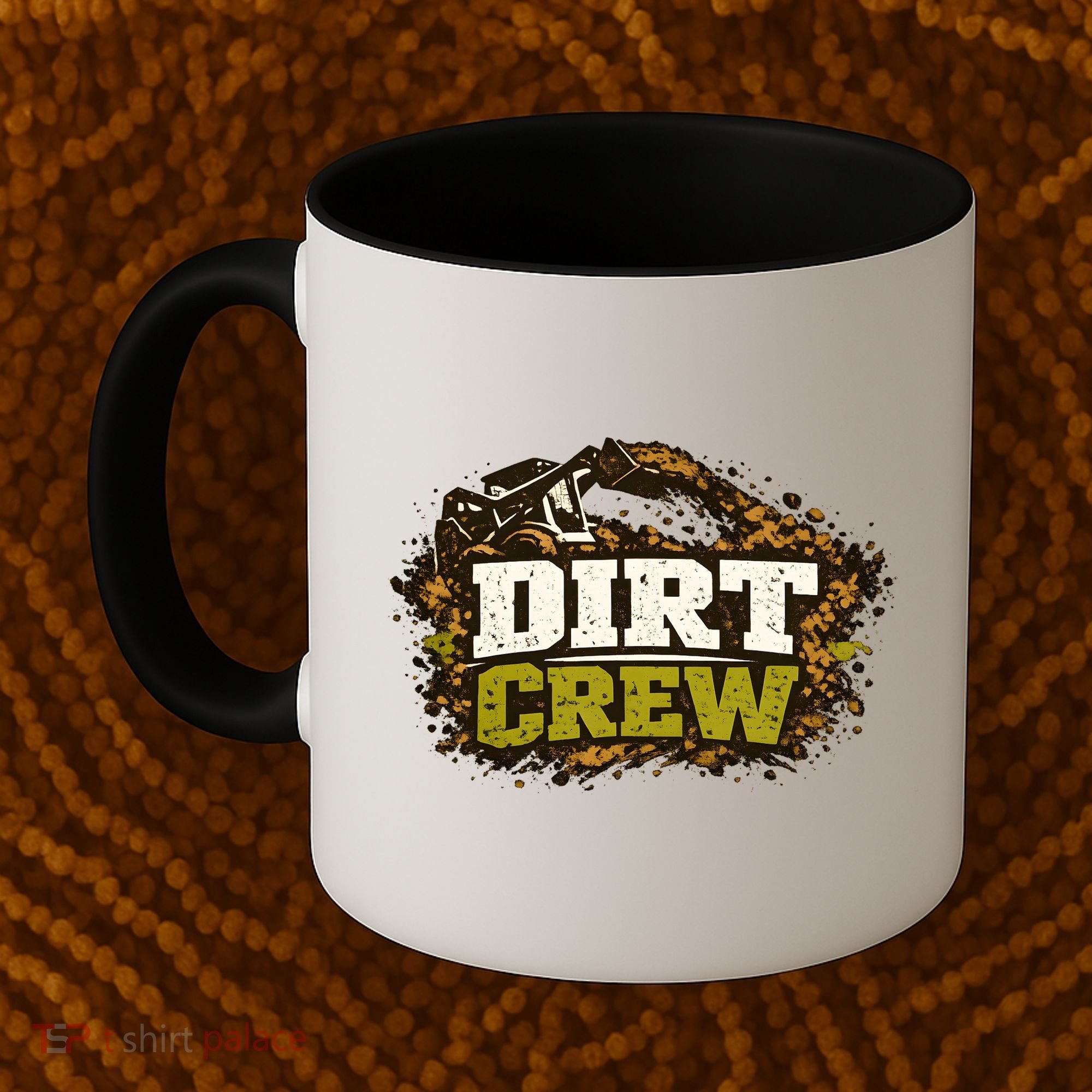 Dirt Crew Lawncare Landscape Business Logo Coffee Mug