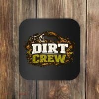 Dirt Crew Lawncare Landscape Business Logo Coaster thumb 0