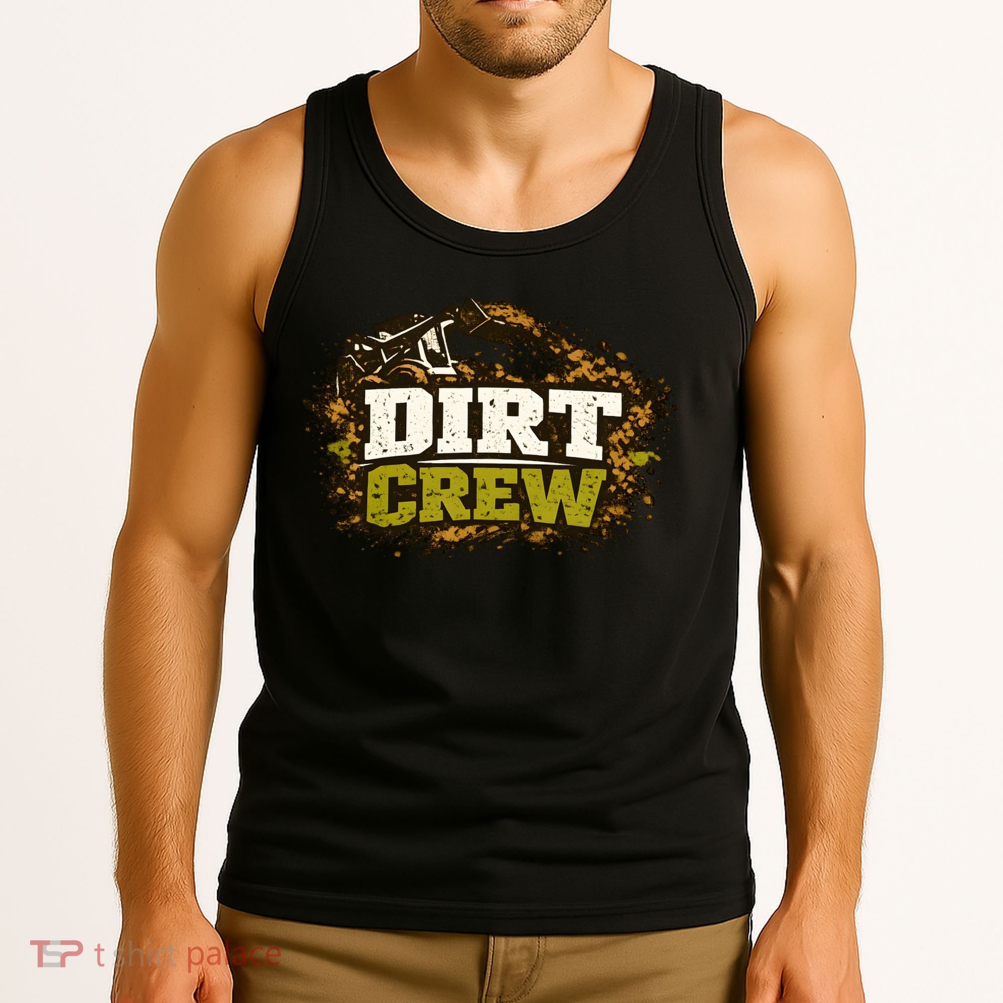 Dirt Crew Lawncare Landscape Business Logo Tank Top
