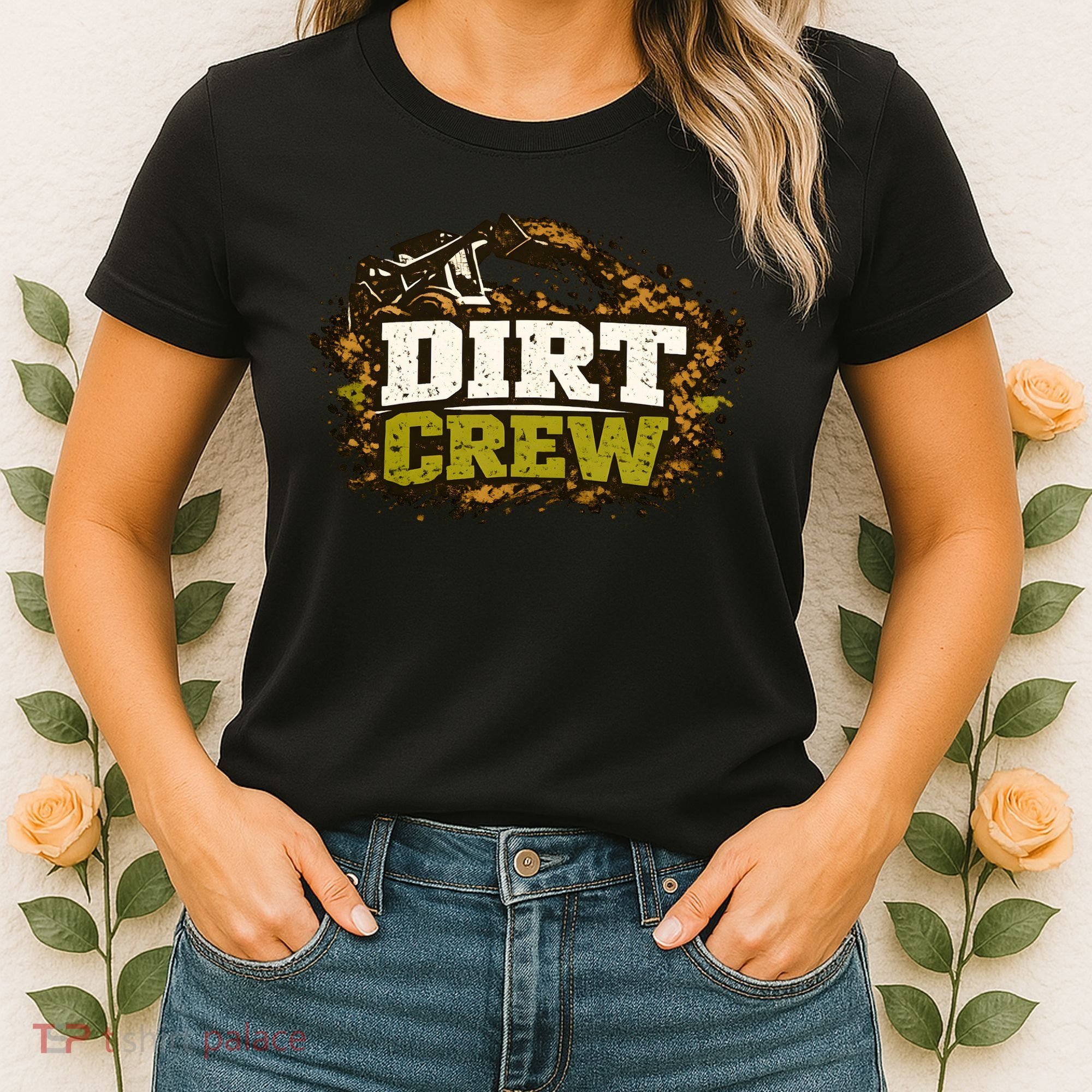 Dirt Crew Lawncare Landscape Business Logo Women's T-Shirt