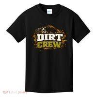 Dirt Crew Lawncare Landscape Business Logo Kids T-Shirt thumb 0