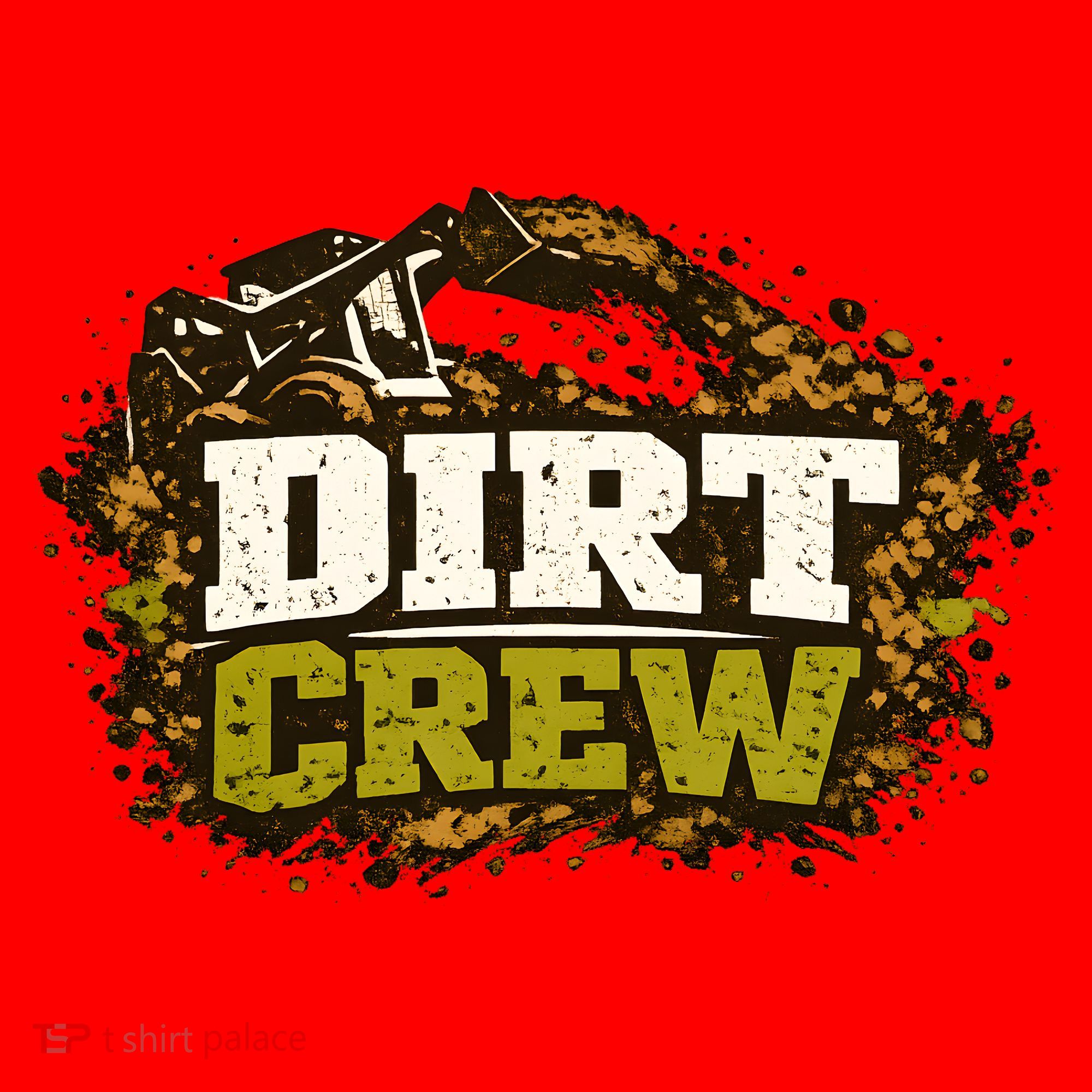 Dirt Crew Lawncare Landscape Business Logo Santa Hat