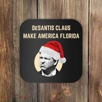 Desantis Claus Make America Florida Christmas Coaster thumb 0