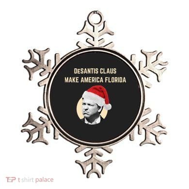 Desantis Claus Make America Florida Christmas Ornament