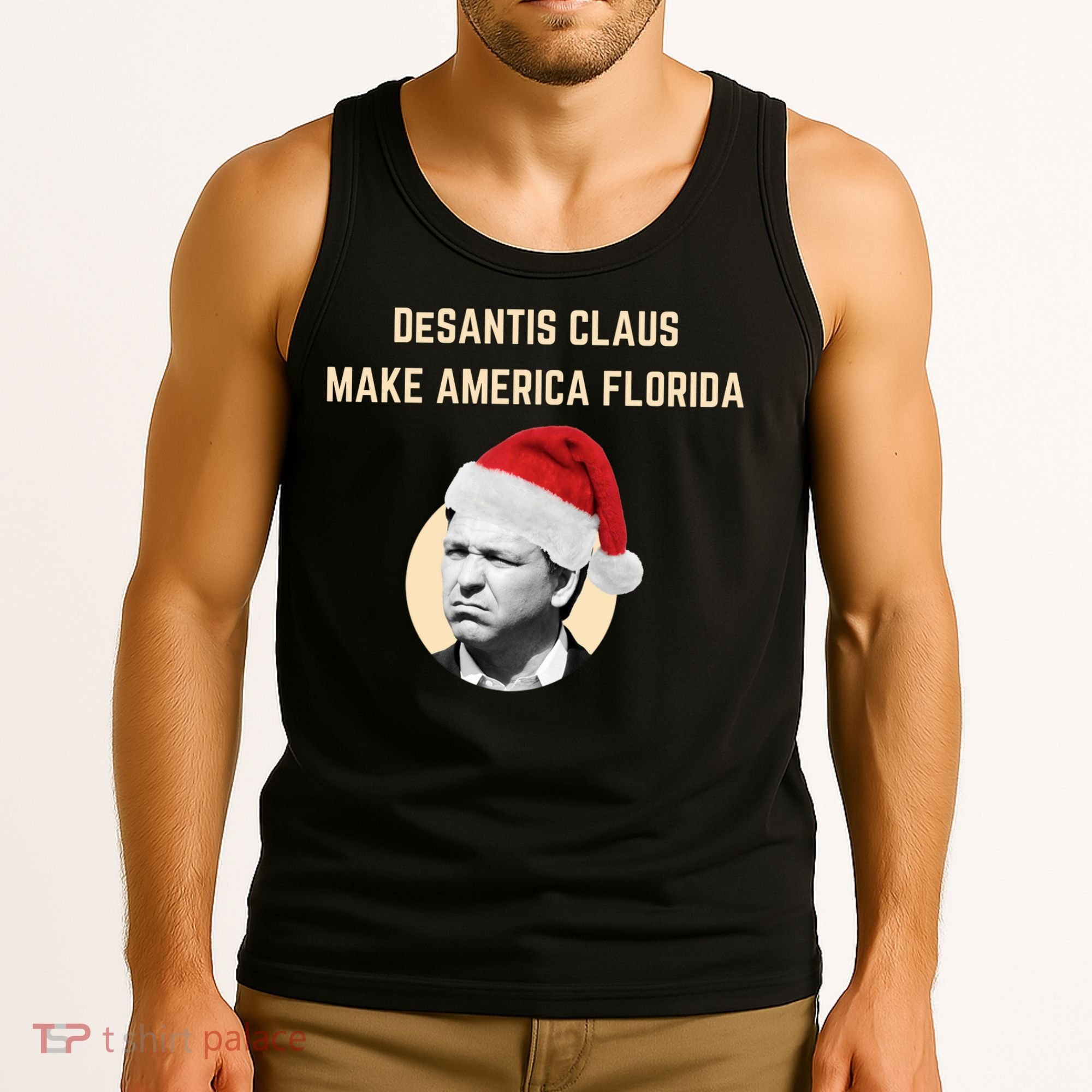 Desantis Claus Make America Florida Christmas Tank Top