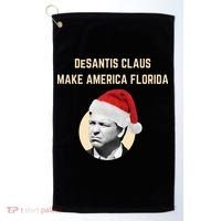 Desantis Claus Make America Florida Christmas Golf Towel thumb 0