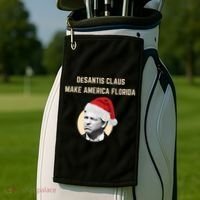 Desantis Claus Make America Florida Christmas Golf Towel thumb 2