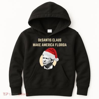 Desantis Claus Make America Florida Christmas Kids Hoodie