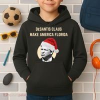 Desantis Claus Make America Florida Christmas Kids Hoodie thumb 2
