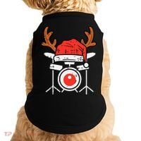 Drums Christmas Music Instrument Band Drummer Rock Xmas Doggie Tank thumb 0