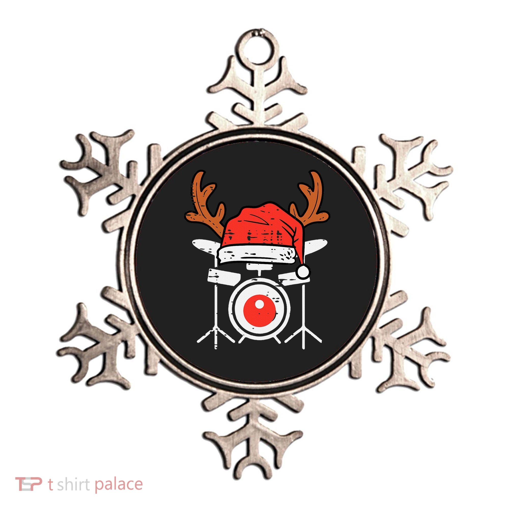 Drums Christmas Music Instrument Band Drummer Rock Xmas Ornament
