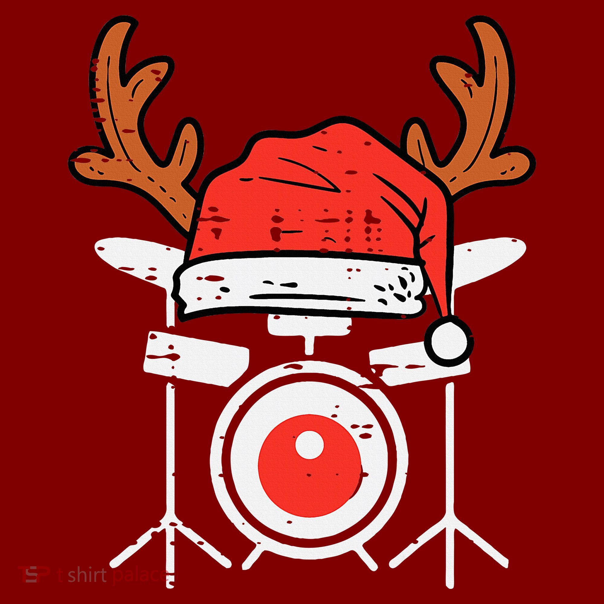 Drums Christmas Music Instrument Band Drummer Rock Xmas Sweatshirt
