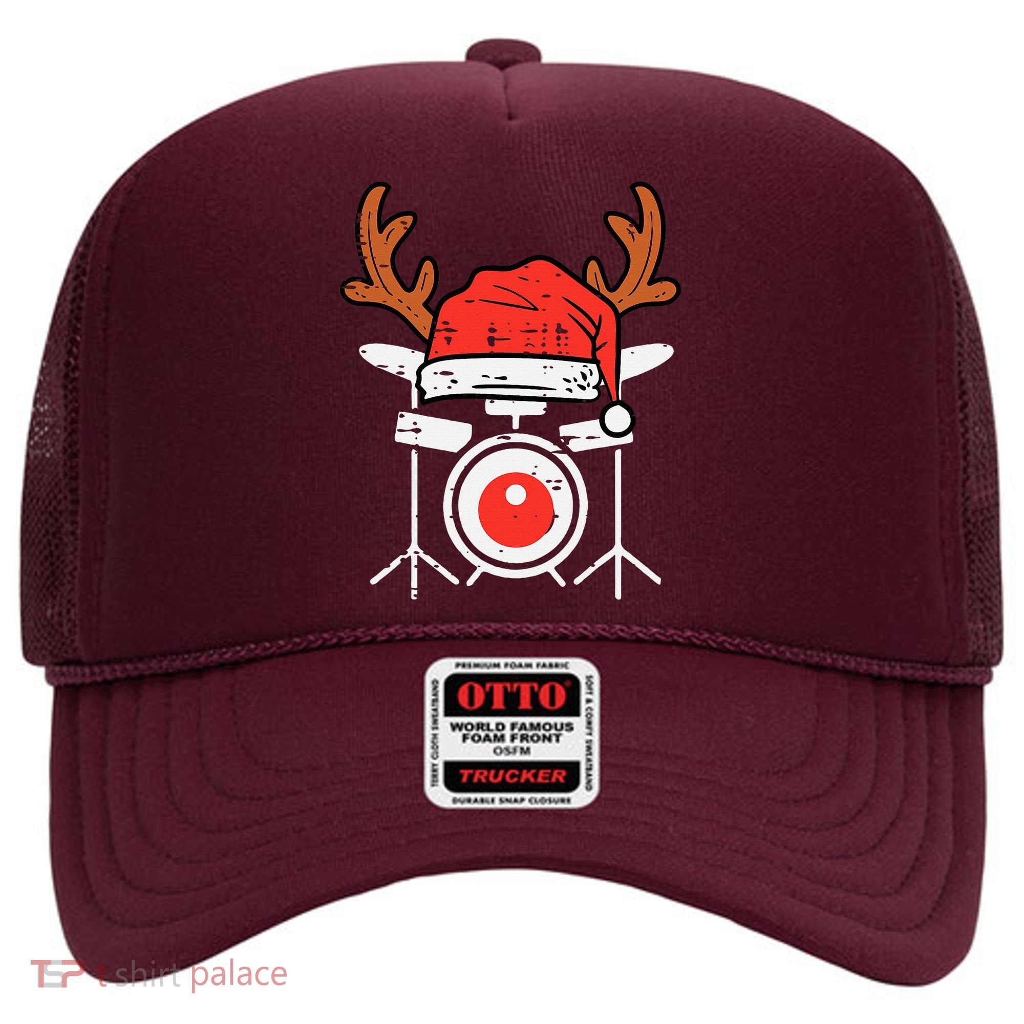 Drums Christmas Music Instrument Band Drummer Rock Xmas Hat